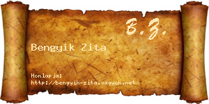 Bengyik Zita névjegykártya